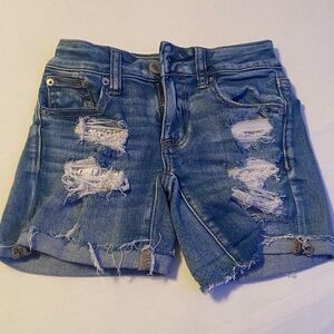 American Eagle distressed jean shorts